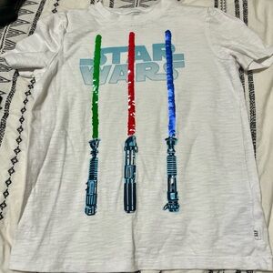 Gap Star Wars light saber t shirt